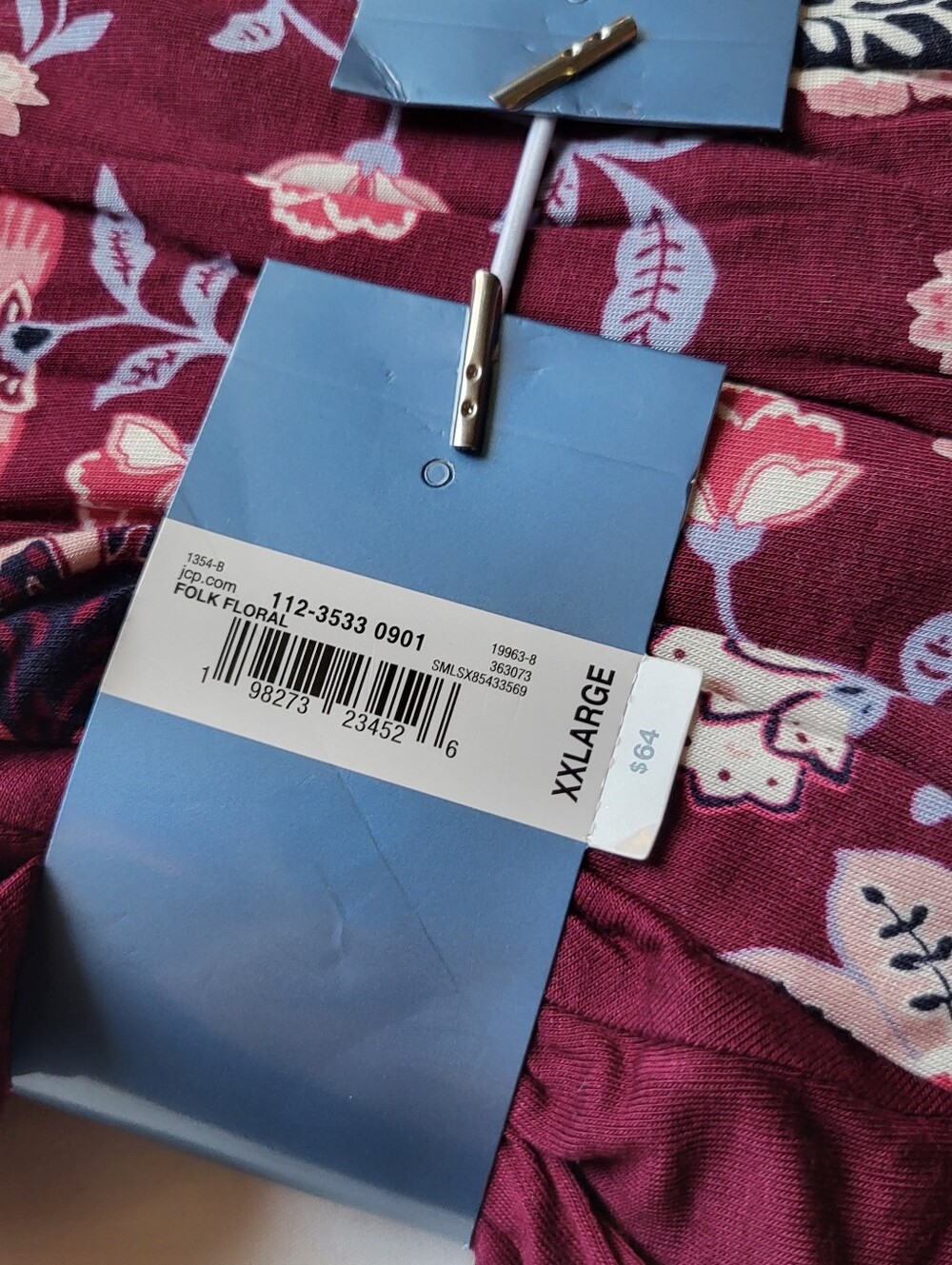 NWT Liz Claiborne Womens 2pc Long Sleeve Pajama Set "COOL & CALM" Plus Sz XXL - Picture 5 of 5